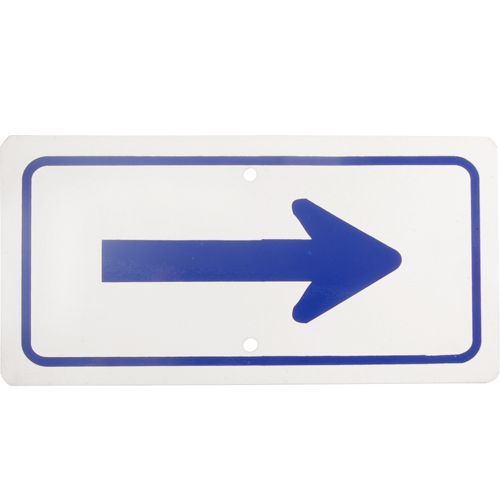 Allpoints 2801197 Arrow Sign, 6X12",Blue/White