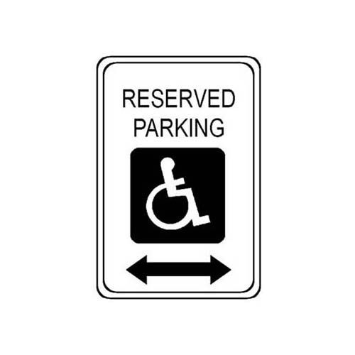 Allpoints 2801211 Reserved Parking Sign With Arrow