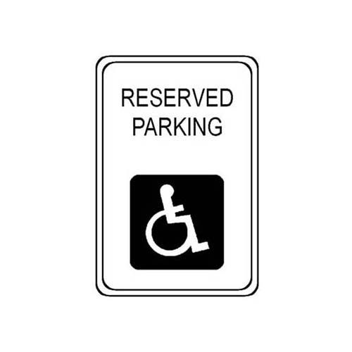 Allpoints 2801213 Reserved Parking Sign, 18X24