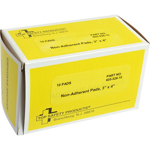Allpoints 2801533 Non-Adherent Pads, 3"X4", 10-Pack