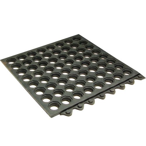 Allpoints 2801618 3' x 5' Black Floor Mat, Ultra Mat