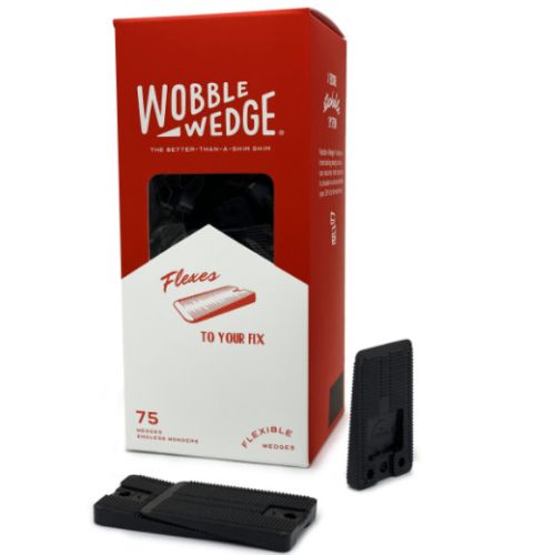 Allpoints 2801635 Box of 75 Black Flexible Wedges