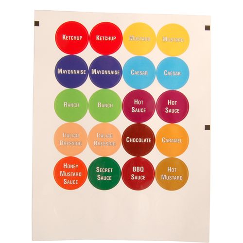 Allpoints 2801772 Portion Control Label Cap with Vents 6