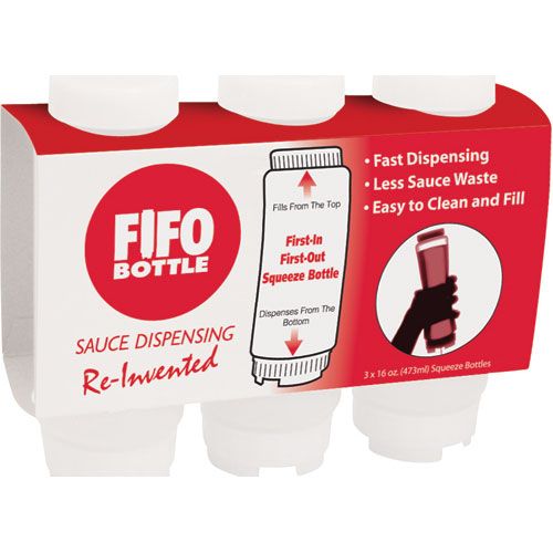 Allpoints 2801819 Bottle FIFO Standard 16 OZ, NSF, 3 Pack.