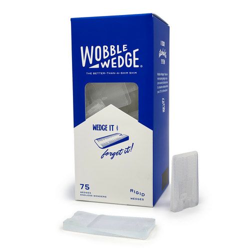 Allpoints 36352 Wobble Wedge Rigid Plastic Clear BX 75