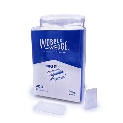 Allpoints 36357 Wobble Wedge Rigid Plastic Clear Jar/300
