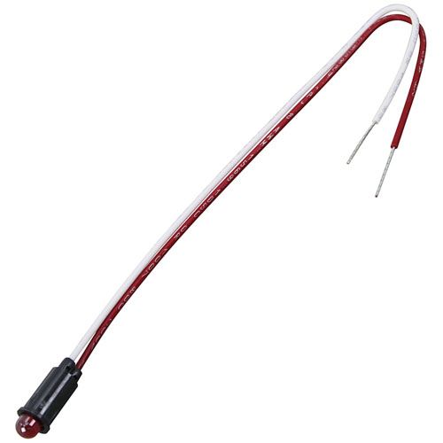 Allpoints 381161 Signal Light 1/4" Red, 6V