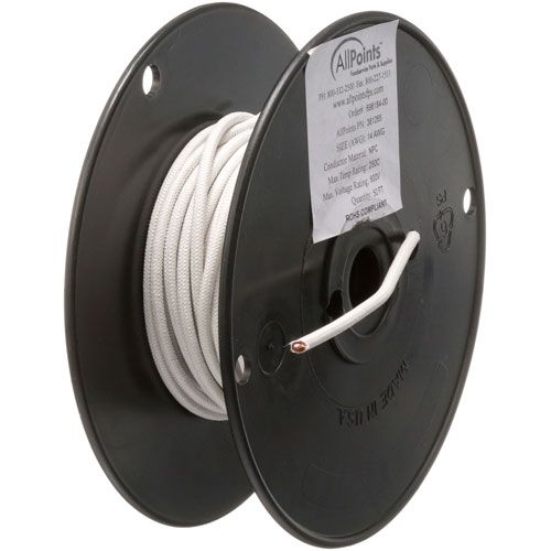Allpoints 381265 14G High-Temp Wire, 50ft, 600V, 482°F