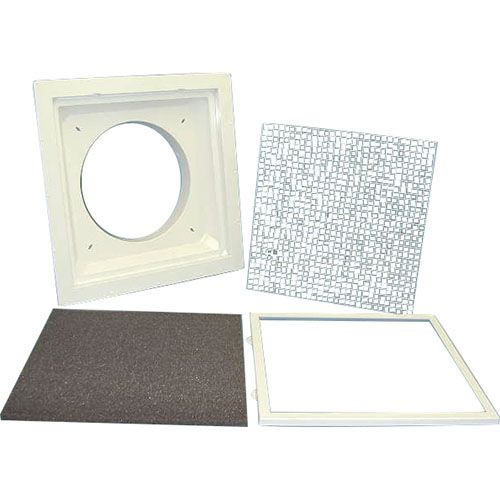 Allpoints 5561118 Re-Use Filter Return Grille (12" Neck, White)