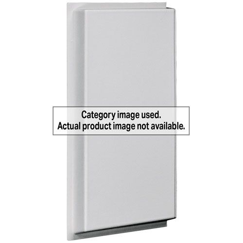 Allpoints 5561233 White Center-Cut Air Diverter for 24" Square Vents