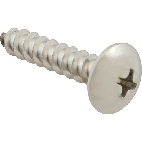 Allpoints 6121016 Stainless Steel Small Thread Screw - Pack of 100