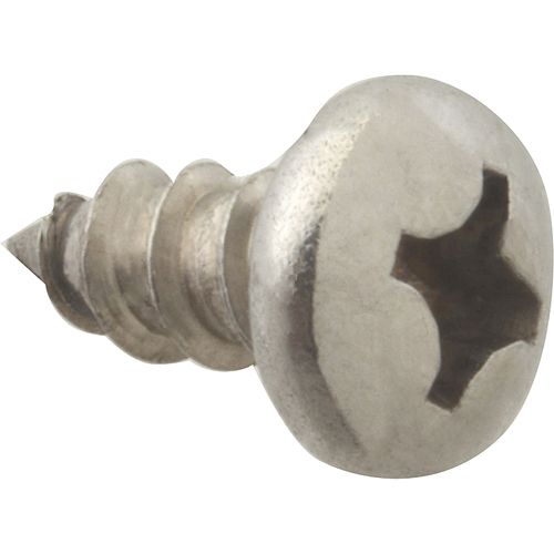 Allpoints 6121208 Stainless Steel Small Thread Screw - Pack of 100