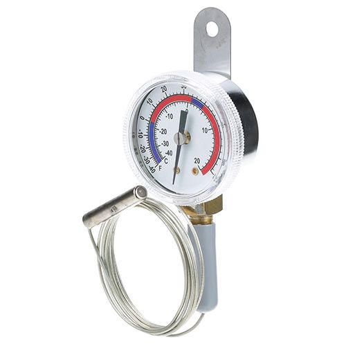 Allpoints 621043 2" Thermometer, Range -40 to 65°F, with U-Clamp