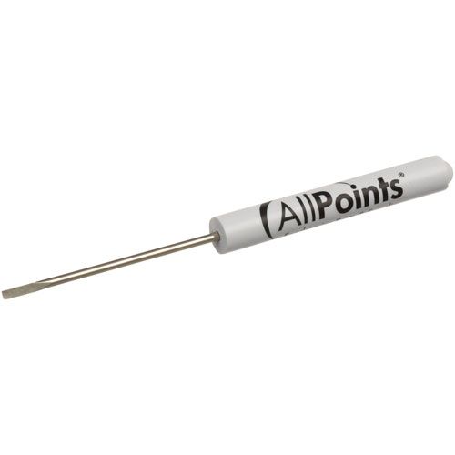 Allpoints 721007 Thermostat Calibration Screwdriver, Narrow Blade & Pocket Clip