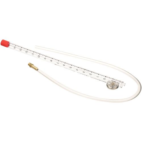 Allpoints 721116 Straight Tube Manometer W/Fitting 0-15"