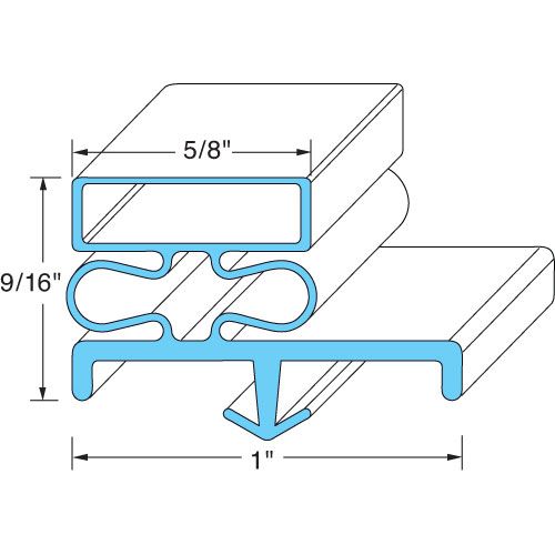 Allpoints 741075 Door Gasket Kit 40" X 88"