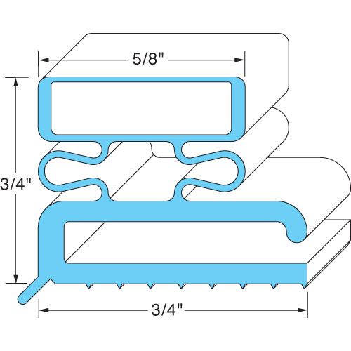 Allpoints 741098 Magnetic Gasket- 8Ft 