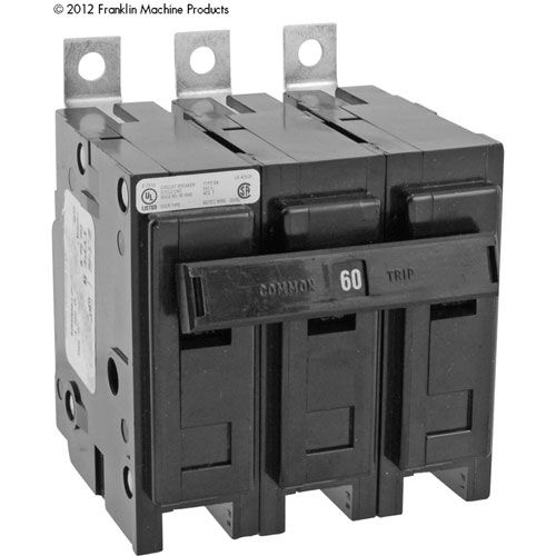 Allpoints 8009631 60 Amp 3-Pole Cut-Hammer Breaker
