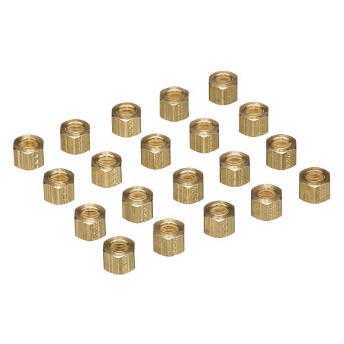 Allpoints 8011005 3/8" Compression Nut, Pack of 20
