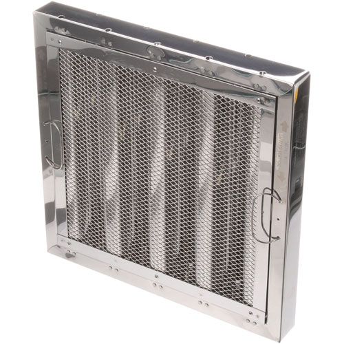 Allpoints 8014143 Type 6 Stainless Steel Hood Filter, 16x16 with Spark Arrestor