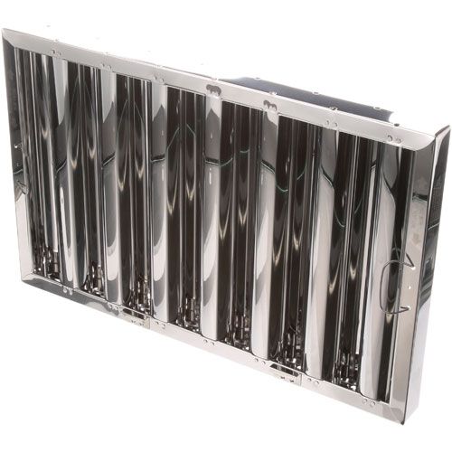 Allpoints 8014151 Type 6 Stainless Steel Hood Filter, 16x25 with Bottom Bracket