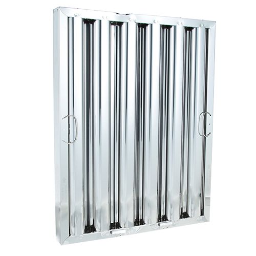 Allpoints 8014171 Type 6 Stainless Steel Hood Filter, 25x20 with Bottom Bracket