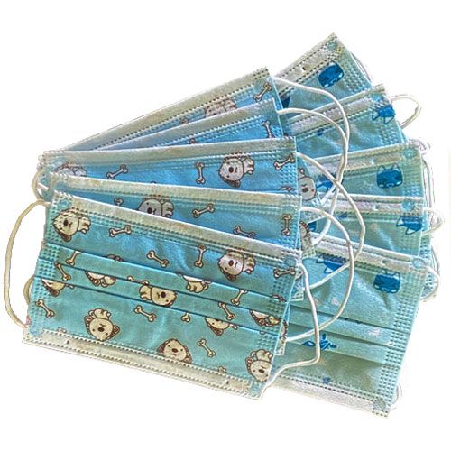 Allpoints 8014564 Disposable Kids Face Masks, Box of 10