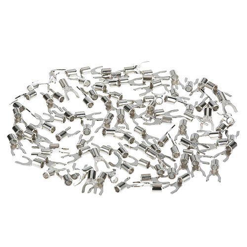 Allpoints 851010 Nickel Plated Ring Terminals, 10-12 AWG, 100/pack