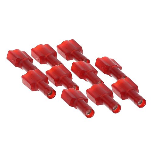 Allpoints 851068 1/4" Red Male Disconnect Push-On, 22-18 AWG
