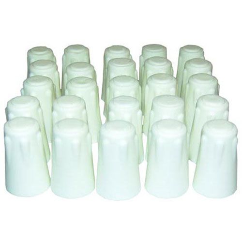 Allpoints 851085 7/8" x 5/8" Porcelain Wire Nuts, 25 Pack