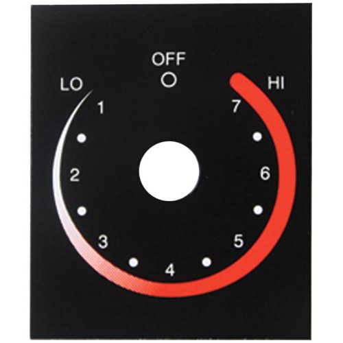 Allpoints 951203 Aluminum Label Lo-1-7-Hi