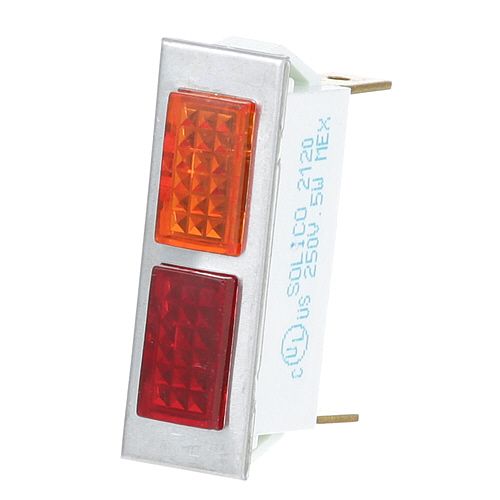 Alto-Shaam LI3024 Signal Light 3/8" X 1-5/16" Red/Amber