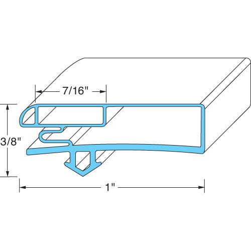 Anthony 02-14160-2002 Door Gasket 22 W X 26L  D2D