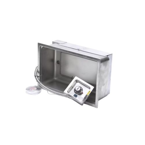 APW 3P-TM90DULS-120 Element Pan Assembly W/Drain & Thermostat Control Top Mount 12" x 20" 1650W 120V