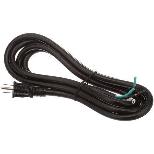 APW 85638 8ft Power Cord, 12 AWG, 15A, 125V, NEMA 5-15P
