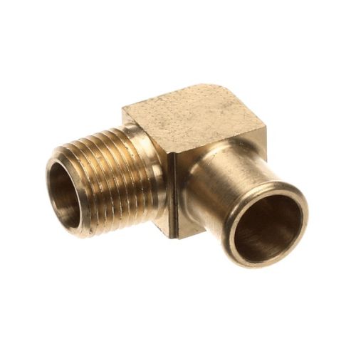Accutemp AT0P-3481-1 Gas Steamer Elbow Brass 1/2" Male NPT X 1/2" Male Barb