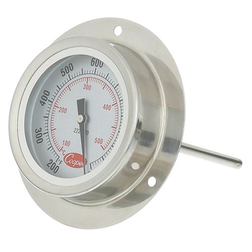 Atkins 2225-05-5 Surface Mount 2" Thermometer, Range 200-1000°F