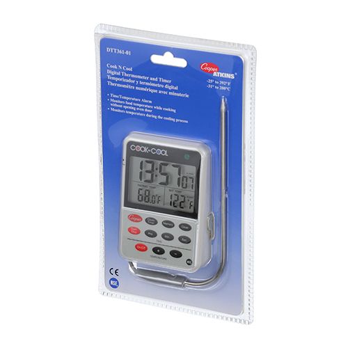 Atkins CPDTT361-01 Digital Timer Cooking And Cool Down Thermometer
