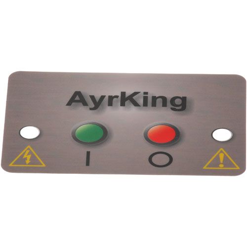 Ayrking B531 Mylar Control Board Sticker