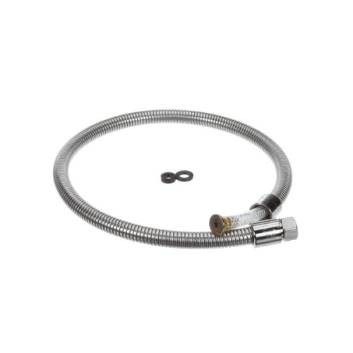 T&S Brass B-0040-H2A Flexible Hose 40" Stainless Steel Less Handle