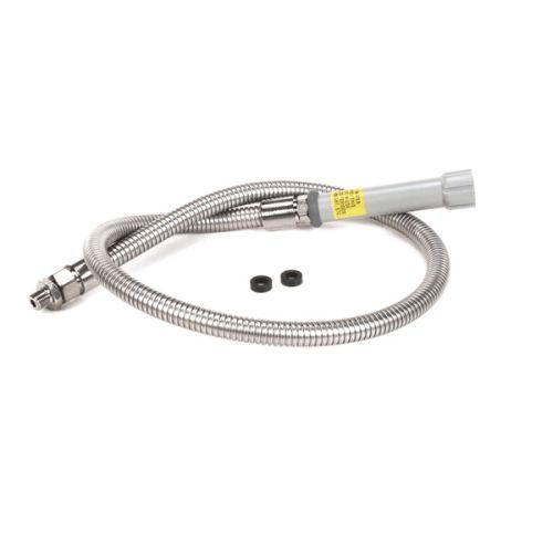 T&S Brass B-0044-HF Flexible Hose With Handle Stainless Steel 44"