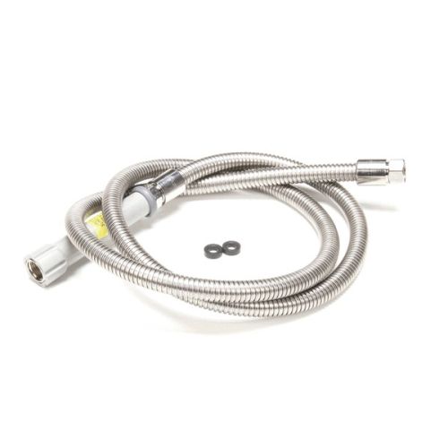 T&S Brass B-0072-H Flexible Hose 72" Stainless Steel Gray