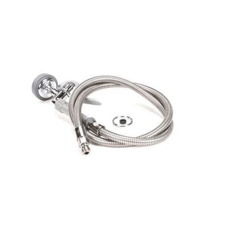 T&S Brass B-0100-60H Spray Valve W/Flexible Hose 60" Stainless Steel B-0107