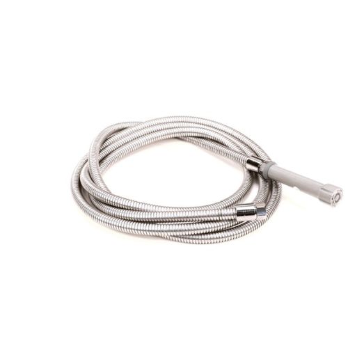 T&S Brass B-0144-H Flexible Hose W/Gray Handle Stainless Steel 144"