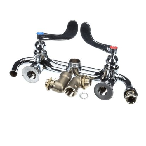 T&S Brass B-0290-04 Big-Flo Mixing Faucet W/12" Swing Nozzle 8" Wall Mount