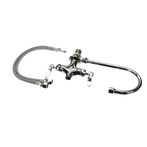 T&S Brass B-0300-CR Double Pantry Faucet Single Hole Base