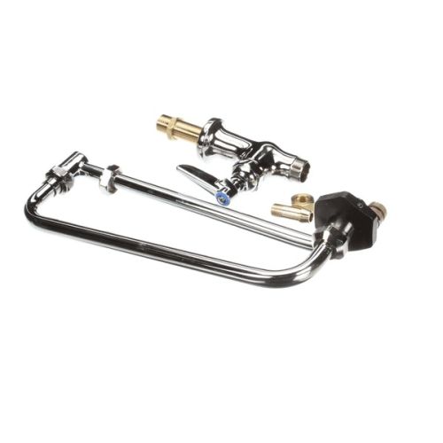 T&S Brass B-0591 Pot Filler Faucet Deck MT Single Joint Nozzle 12" Front/Back