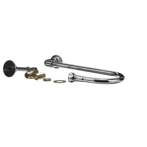 T&S Brass B-2456-W Wall Mount Rigid Gooseneck W/Wall Bracket 123X Rigid Gooseneck