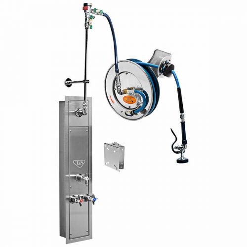 T&S Brass B-7242-U01WS8BC 50' SS Open Hose Reel Epoxy Coated