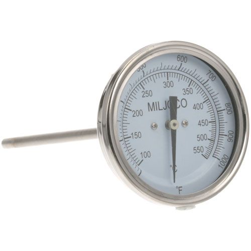 Bakers Pride M1013A Oven 3" Thermometer Range 200-1000°F 1/2" MPT Connection